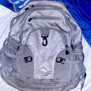 Gray backpack